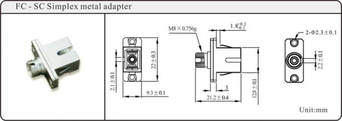 E2000 MU MPO MTRJ To SC Adapter Fiber Hybrid SC To LC Adapter Single Mode 3