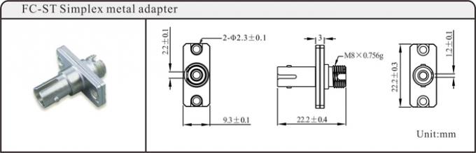 E2000 MU MPO MTRJ To SC Adapter Fiber Hybrid SC To LC Adapter Single Mode 2