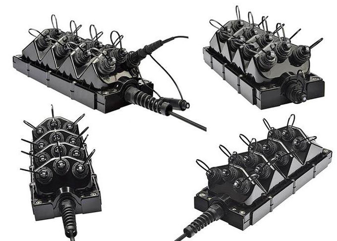 Waterproof 12 Core Fiber Optic Closure Mini Off Road Antenna ODVA IP68 Terminal Box 0