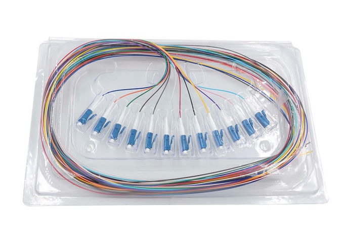 LC/UPC 12 Core Colors SM Patch Cord Fiber Patch Cables G652D G657A1 G657A2 1m 1.5m 2