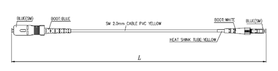GJYXFCH FTTH Drop Fiber Optical Patch Cord Aerial / Duct 0.25db CE Certificated 0