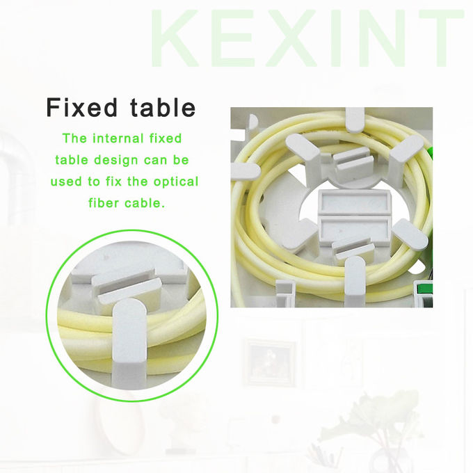 Caja de distribución de fibra óptica ignífuga, resistente al polvo y multifuncional, FTTH 86 ABS 5