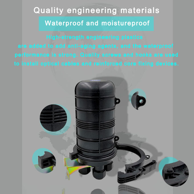 48 Cores Wall Mount Fiber Optic Joint Box Splice Closure Enclosure Outdoor FOSC MPP Mechanical 4