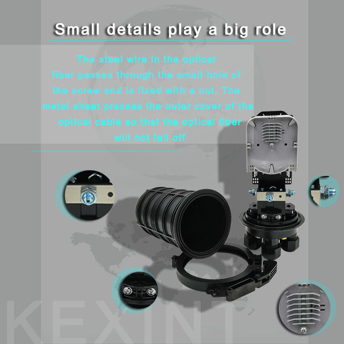 48 Cores Wall Mount Fiber Optic Joint Box Splice Closure Enclosure Outdoor FOSC MPP Mechanical 8