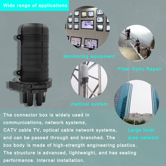 48 Cores Wall Mount Fiber Optic Joint Box Splice Closure Enclosure Outdoor FOSC MPP Mechanical 9