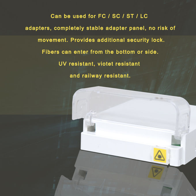 FTTH Termination Box ABS Fiber Optic Distribution Box G657A2 Flame Retardant 6