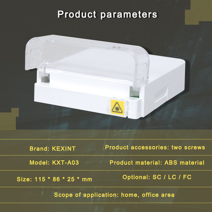 FTTH Termination Box ABS Fiber Optic Distribution Box G657A2 Flame Retardant 1