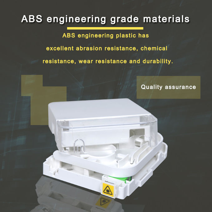 FTTH Termination Box ABS Fiber Optic Distribution Box G657A2 Flame Retardant 2
