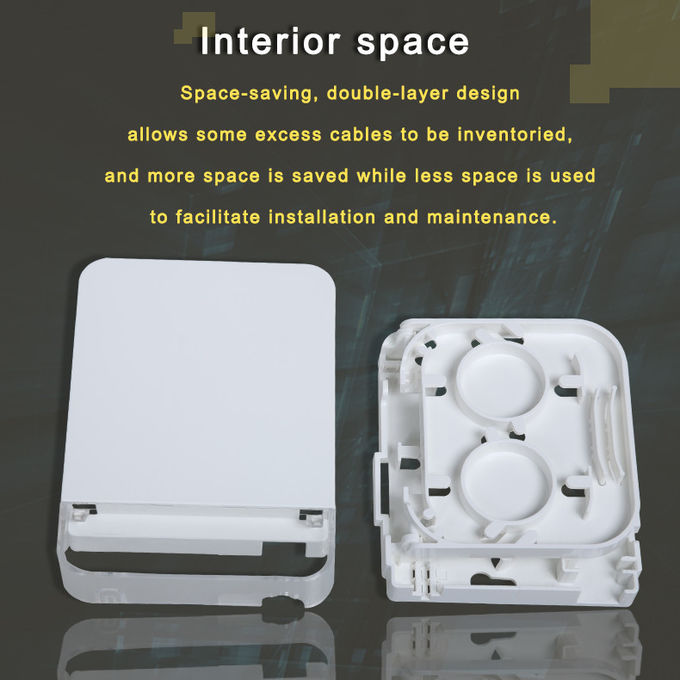 FTTH Termination Box ABS Fiber Optic Distribution Box G657A2 Flame Retardant 5