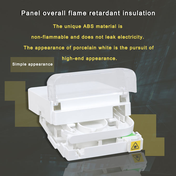 FTTH Termination Box ABS Fiber Optic Distribution Box G657A2 Flame Retardant 4