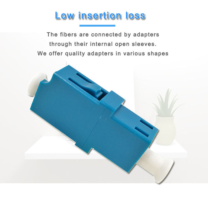 Adaptador de fibra óptica LC monomodo SIMPLEX SM MM APC OM3 OM4 con funda cerámica 4
