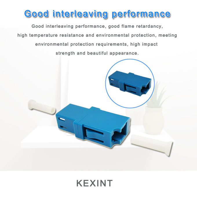 Adaptador de fibra óptica LC monomodo SIMPLEX SM MM APC OM3 OM4 con funda cerámica 7