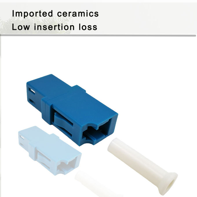 Adaptador de fibra óptica LC monomodo SIMPLEX SM MM APC OM3 OM4 con funda cerámica de 6