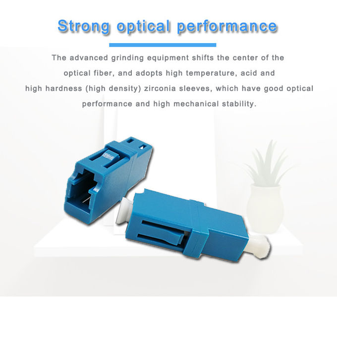 Adaptador de fibra óptica LC monomodo SIMPLEX SM MM APC OM3 OM4 con funda cerámica 3