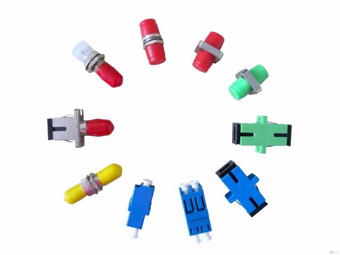 Adaptadores de fibra óptica ST a SC, bridas ópticas hembra-macho, azul grisáceo 2