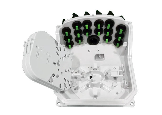 16 Cores Fiber Optic Distribution Terminal Box Waterproof HUAWEI CORNING Wall Mounting 0