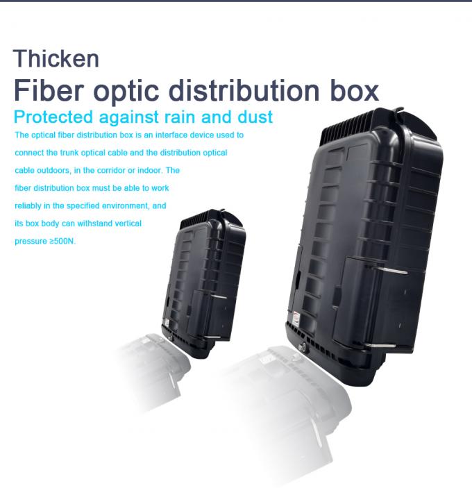 IP65 FTTH 24cores Fiber Optic Distribution Box PC ABS 2