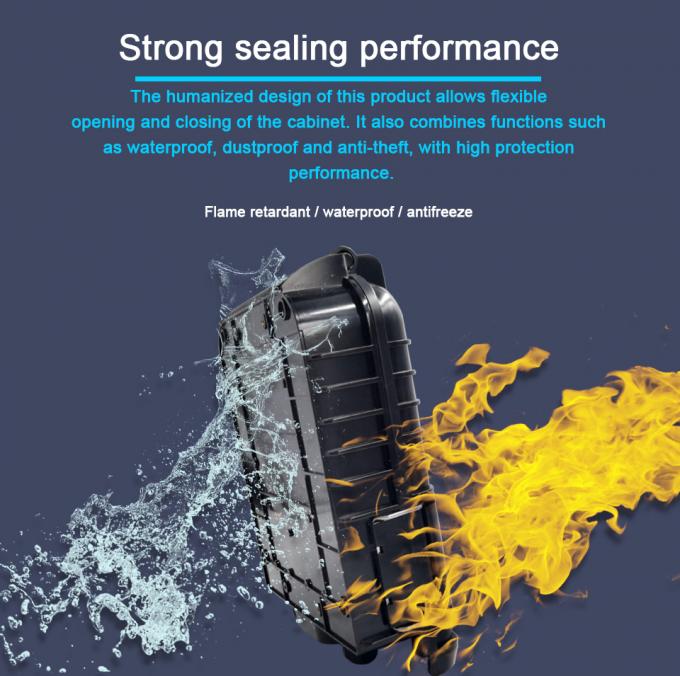 IP65 FTTH 24cores Fiber Optic Distribution Box PC ABS 3