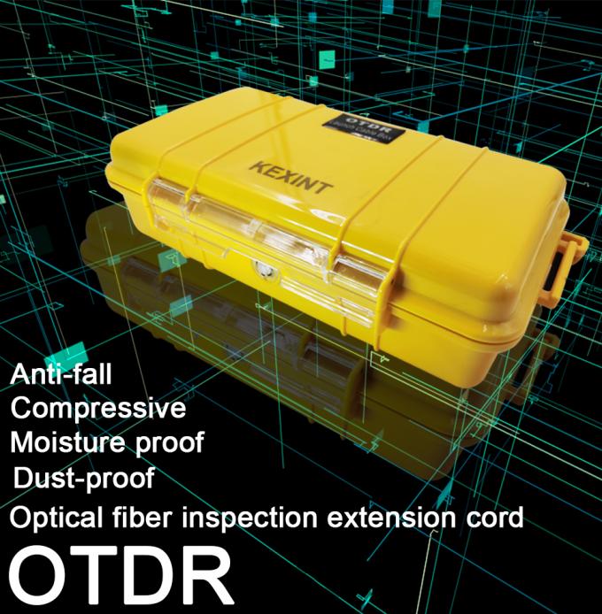 Caja de cable de lanzamiento OTDR Herramienta de fibra óptica para exteriores Conector SC/APC LC/APC 1 km SM 1310/1550 nm 0