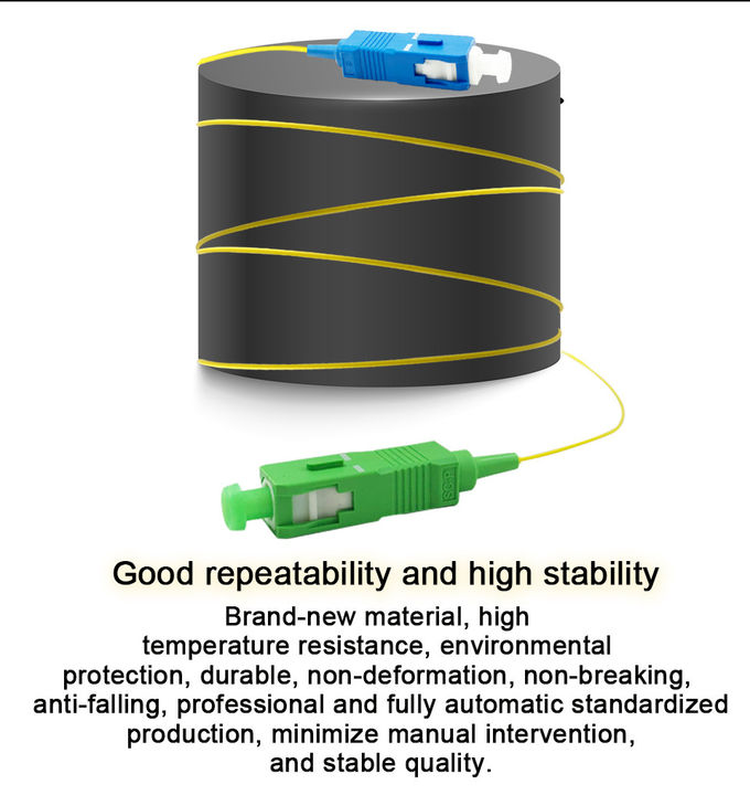 SC/UPC Single Mode To Multimode Fiber Patch Cord Pigtail 0.9mm OM1 OM2 3