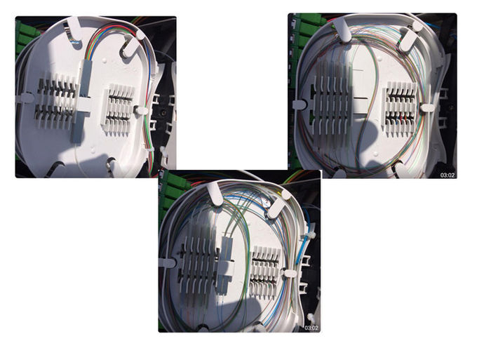 Caja de empalme multinúcleo para fibra óptica de montaje en pared, cable de bajada aéreo, antioxidante 1