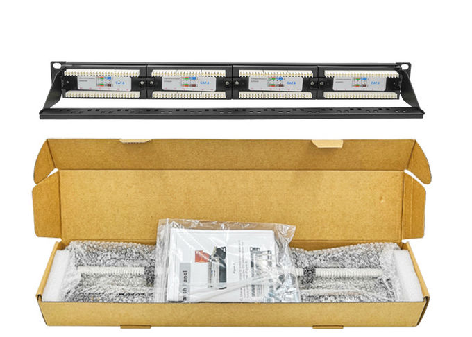 1U 19 Inch UTP Copper Lan Cable 2U CAT5E CAT6 24 48 Port RJ45 Network Patch Panel 0