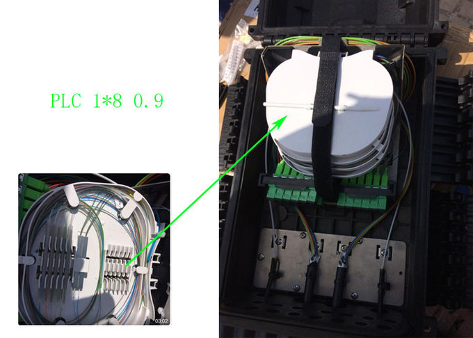 Carcasa de fibra óptica multinúcleo de 96 núcleos, 4 entradas y 24 salidas, para exteriores, IP68, 1 x 16, compatible con divisor PLC