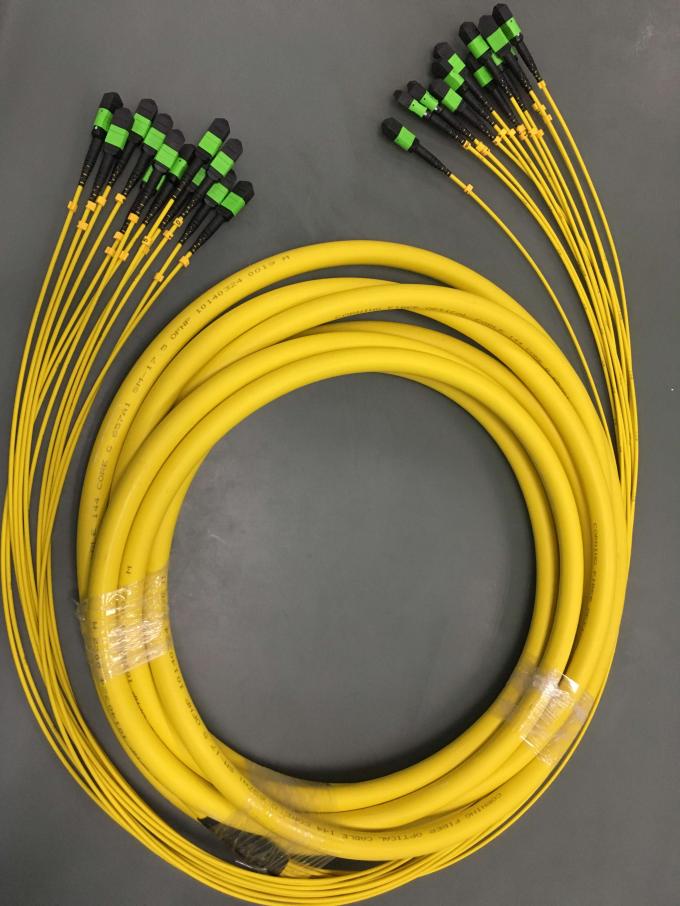 Cable de conexión MPO LSZH 500N 72 144 núcleos 40G 100G SM MTP 2