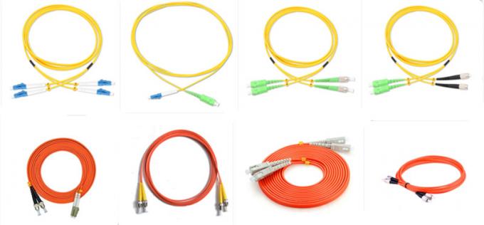 Single Mode SC/APC -SC/APC Fiber Optical Patch Cord 10M Low Loss Return Loss 60dB 0