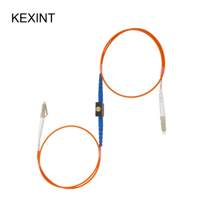 LC Single Mode Fiber Optic Attenuator 1310nm 1550nm Wavelength Adjustable 2