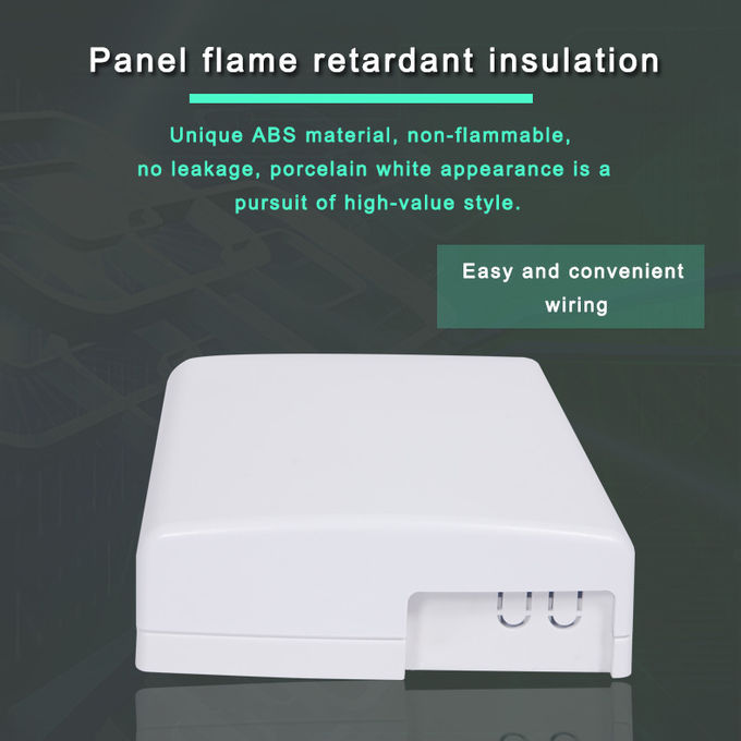 Caja de terminación de cable de fibra óptica de 4 puertos, 2 núcleos, SC APC, 120 x 80 x 25 mm, 4