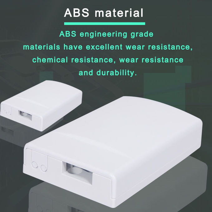 Caja de terminación de cable de fibra óptica de red de 4 puertos, 2 núcleos, SC APC, 120 x 80 x 25 mm, 5 unidades