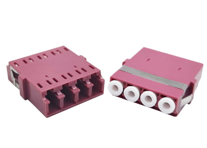LC/PC 4P FTTx OM3 Fiber Optical Adapters For FTTH Box 0
