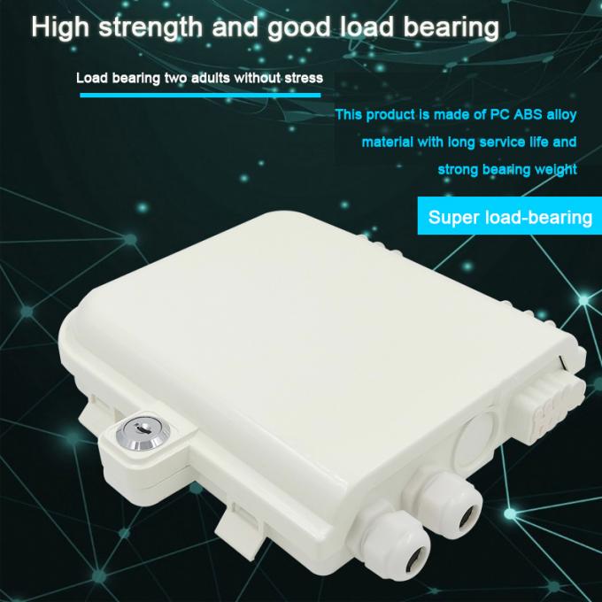 Divisor de fibra óptica SC/FC de 8 núcleos para colgar en la pared, ABS, PC, 0