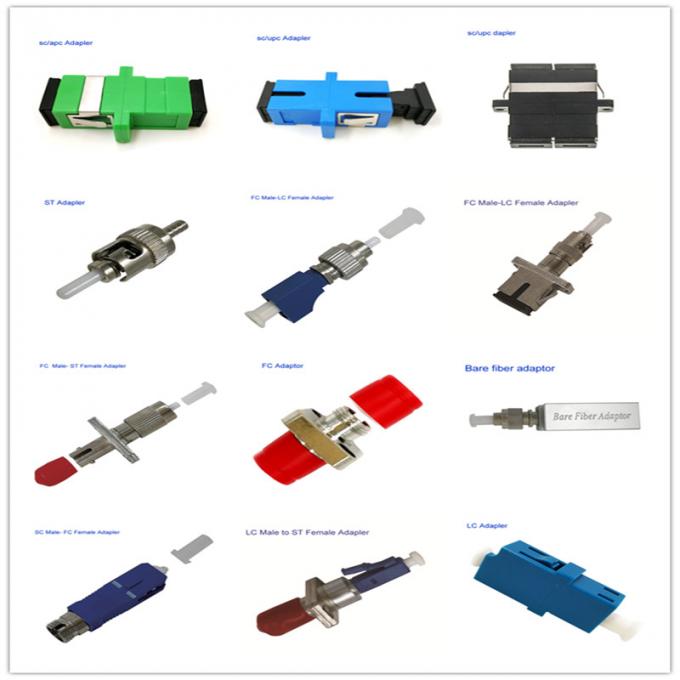 Adattatore per fibra nuda FC / UPC con flangia in fibra quadrata tipo FC 0