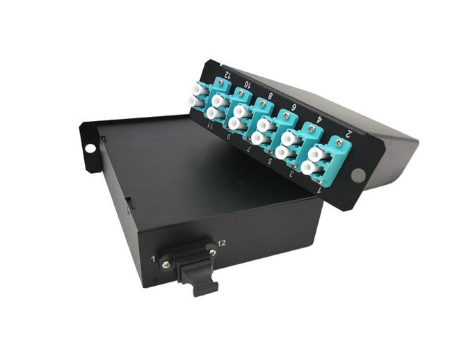 Cable de conexión MTP MPO de 40 G y 100 G a LC, casetes OM3 con pérdida de inserción máxima de 0,35 dB