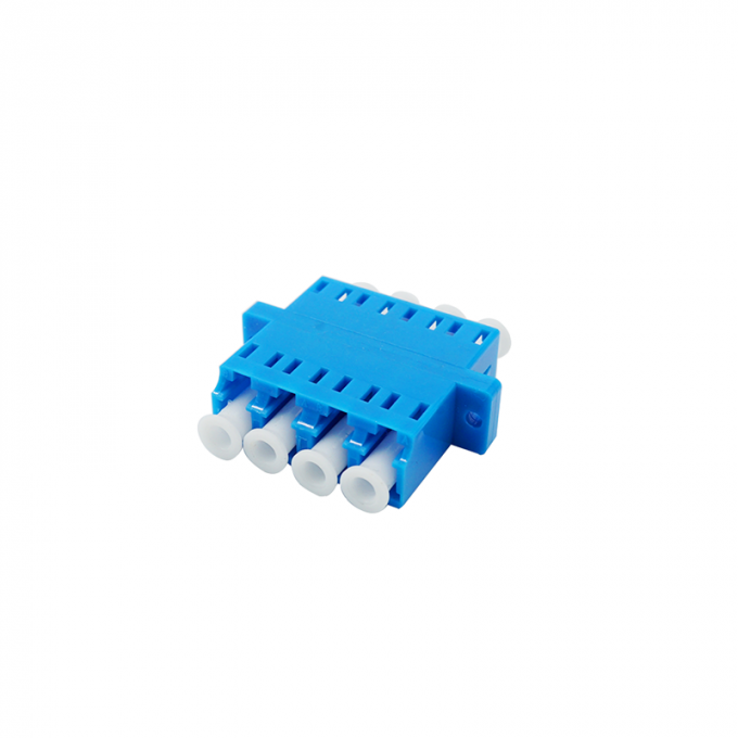 Plastic LC PC 4 Port OM3 FTTH Optical Fiber Adapter 1