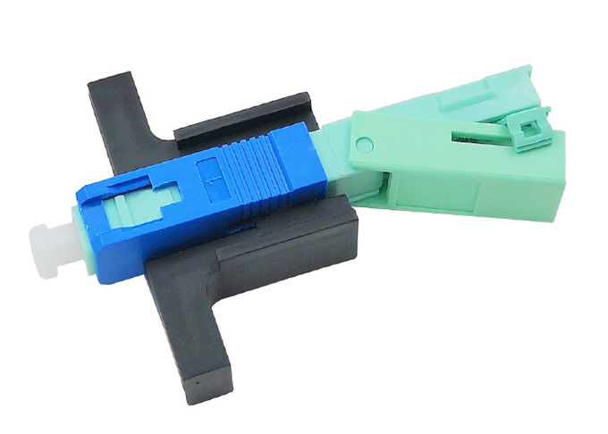 Crimp Ceramic V Slot SC UPC Fiber Optic Fast Connector Quick Single Mode FTTH Tool 0