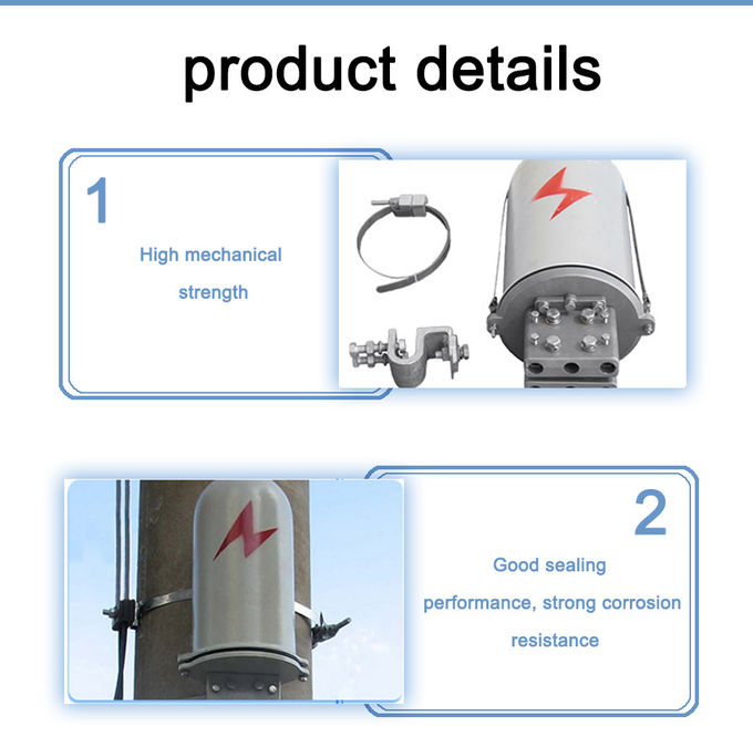 Caja de unión metálica para cierre de cables de fibra óptica de alta calidad FOSC OPGW 2