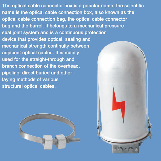 Caja de unión metálica para cierre de cables de fibra óptica de alta calidad FOSC OPGW 1