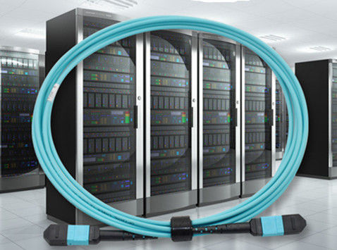 Cable de conexión de fibra óptica multimodo OM3 de 40G MTP MPO a LC con casquillo desnudo USCONEC 5