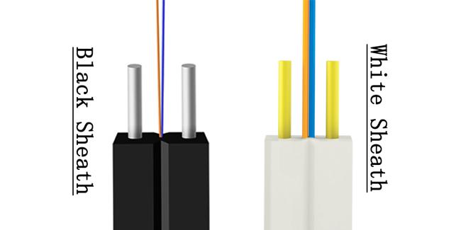 KFRP Fiber Optic Network Cable GJXFH 1G657A2 Black White Color Multi Size 0
