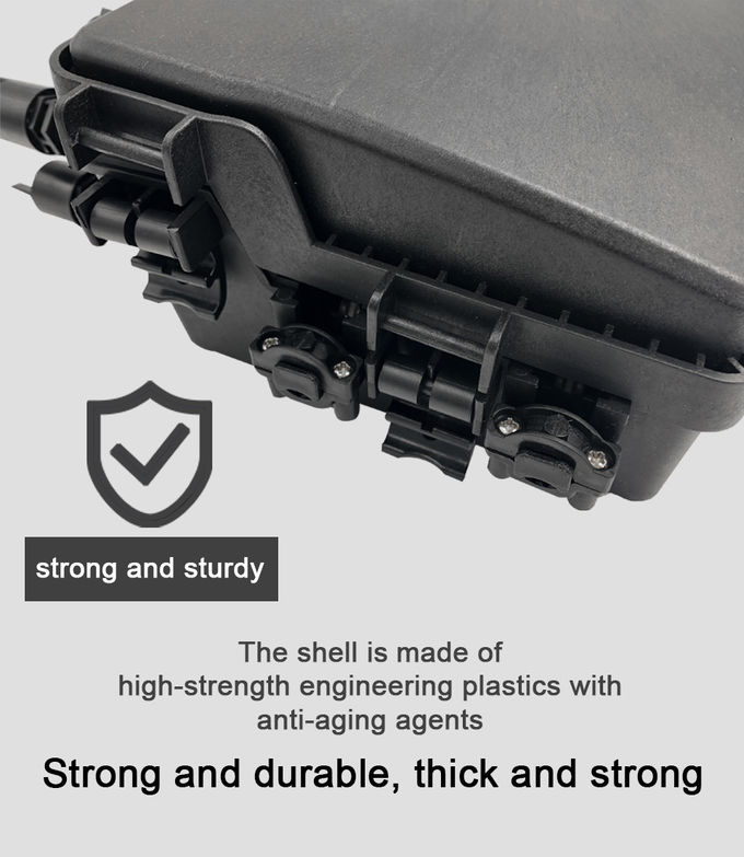 Fast Connect Fiber Optic Splice Closure FTTH 16 Ports Wall Mounting Holding Pole SC 3