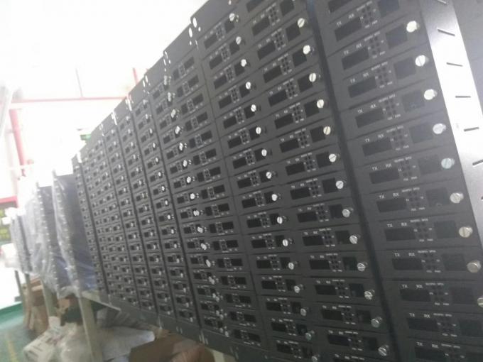 1000Mbps 4 Port Online SFP Fiber Optic Transceiver Module SX/LX Data Buffer 256K 0