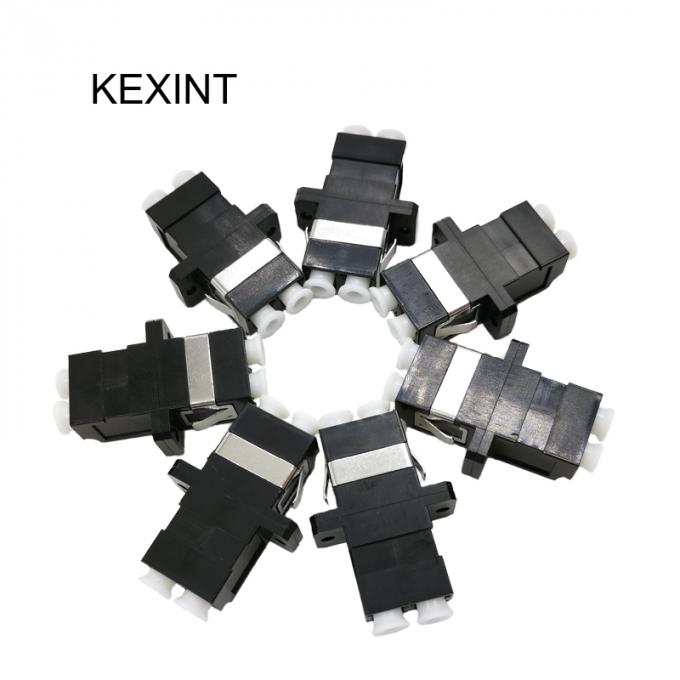 Adaptador de fibra óptica negro con brida dúplex LC/SC, conector de fibra UPC/SC 1
