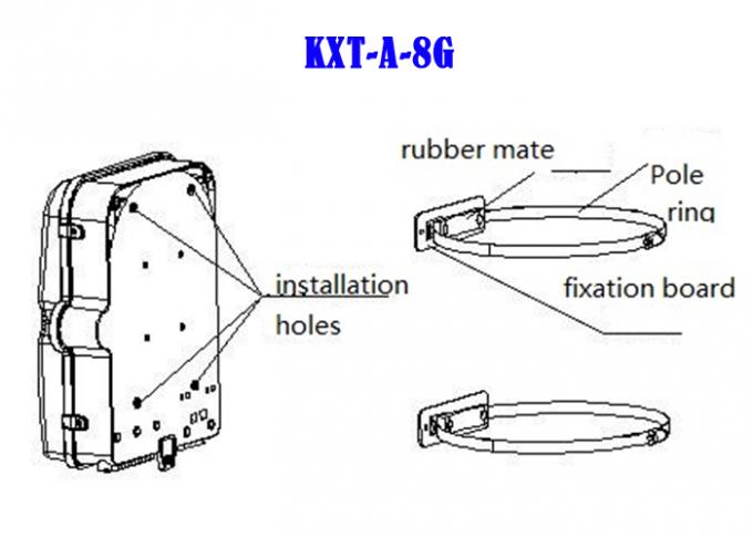 Caja de distribución de fibra óptica de 8 núcleos, divisor de PC ABS gris, empalme de fibra LGX 1×8 5