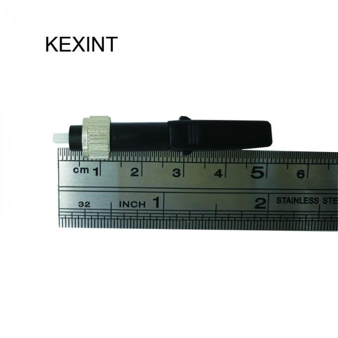 FC Fiber Optic Quick Connector Couplers 0.3dB Insertion Loss SiO2 Material 1