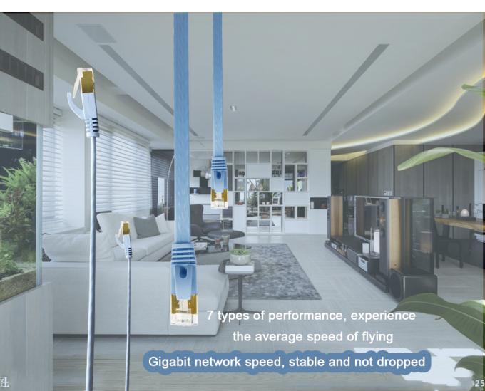 1000N 30 FT Cat6 UTP Cu Unshielded Copper Lan Cable 1