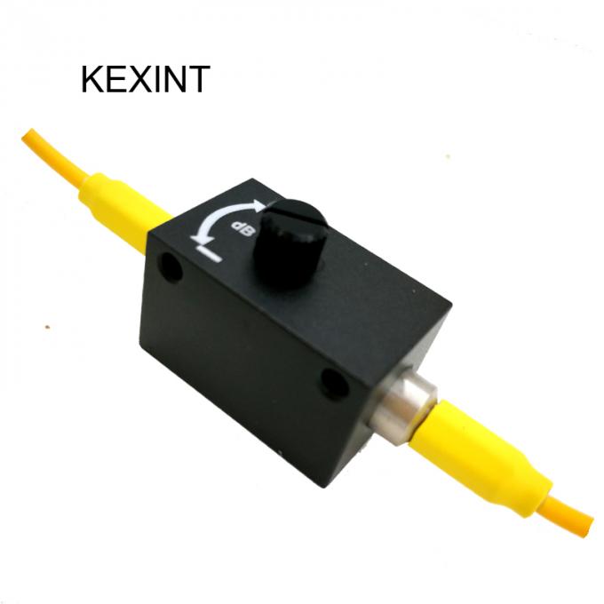 Variable LC Fiber Optic Attenuator 0 - 30db Ceramic Sleeve Steel Material 1