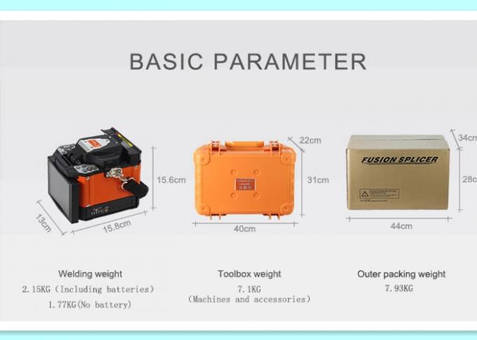 Industrial Fiber Optic Tools , Metal Alloy Square Fiber Splicing Kit OFS800 2